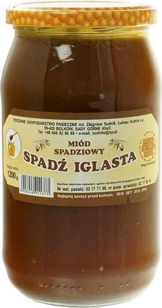 RODZINNE GOSPODARSTWO PASIECZNE SUDNIK Honeydew Honey 1200g Rodzinna Pasieka Sudnik