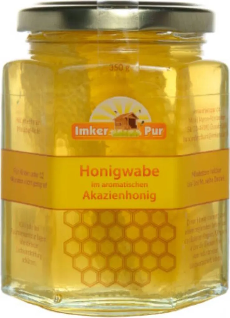 Honeycomb in a glass jar from ImkerPur, 350 g