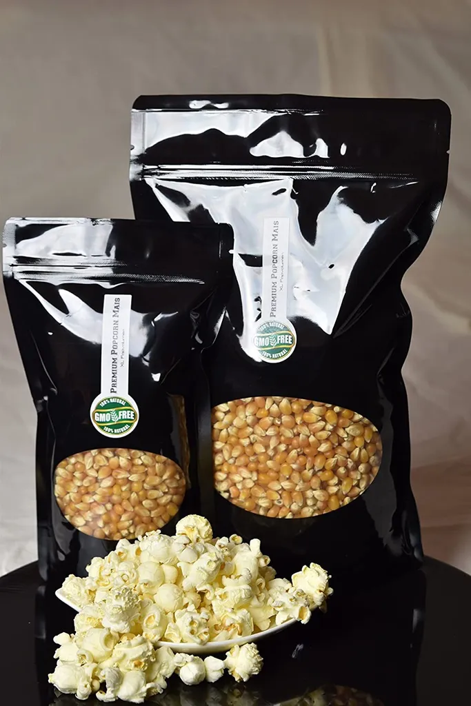 Hopser Funfood Premium Popcorn 500 g Aroma-protected packaging, large flakes, GMO-free, ideal for finishing