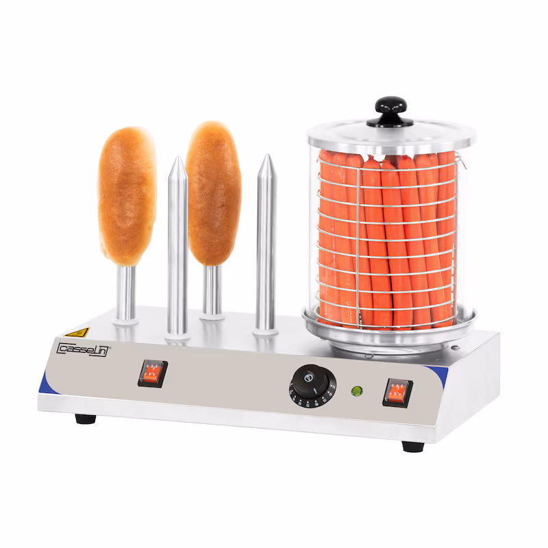 Hot dog maker with 4 toasting sticks CMH1B Casselin