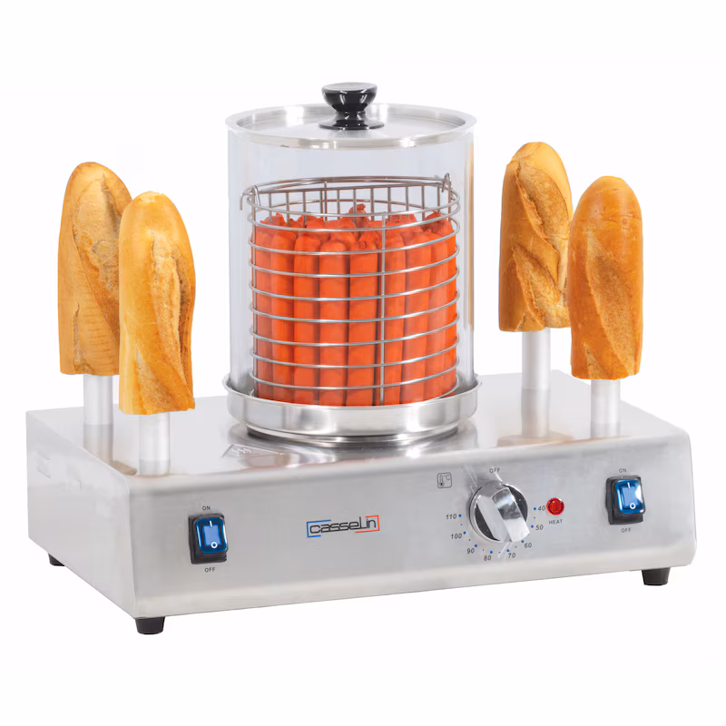 Hot dog machine with 4 heating elements CMH4 Casselin