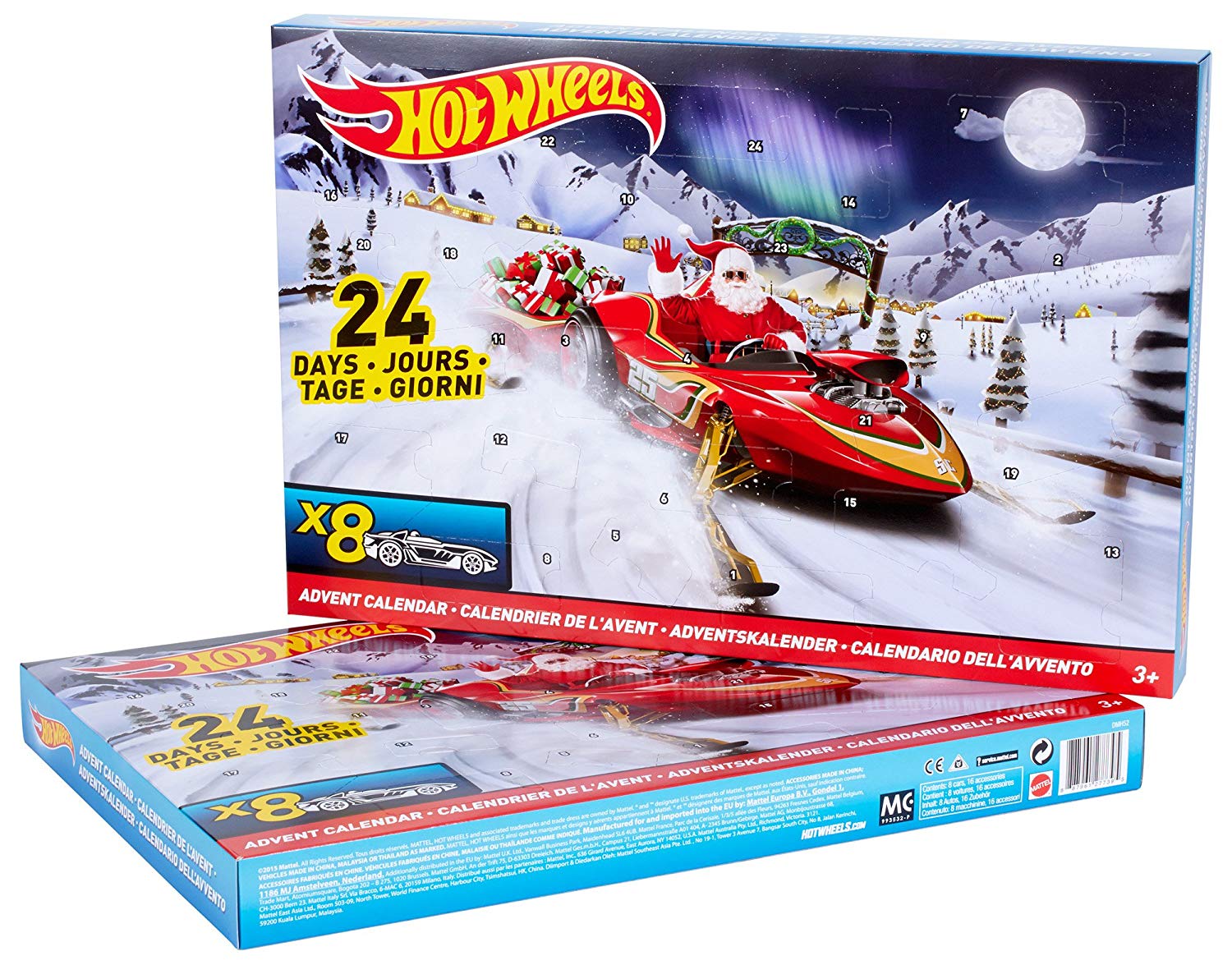 Hot Wheels Advent Calendar With Cars And Accessories