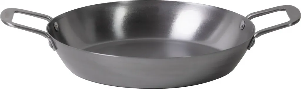 Hot Wok Paella Pan Ø 30 cm with handles, suitable for induction, gas grills, and camping stoves
