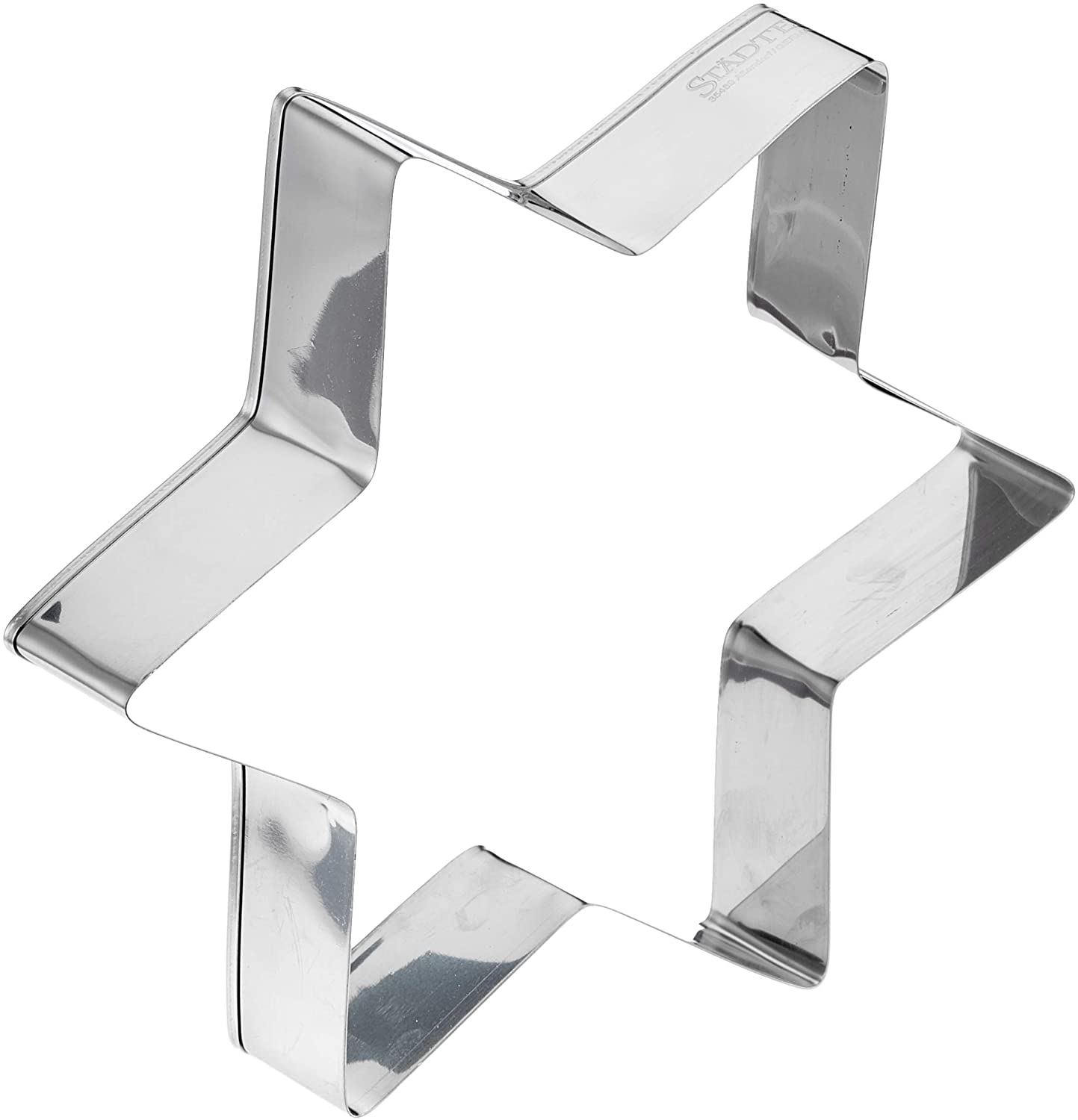 Staedter Städter Cookie Cutter Star Approx. 18 cm / H 3 cm 6 Pronged Stainless Steel Silver 18 x 18 x 3 cm