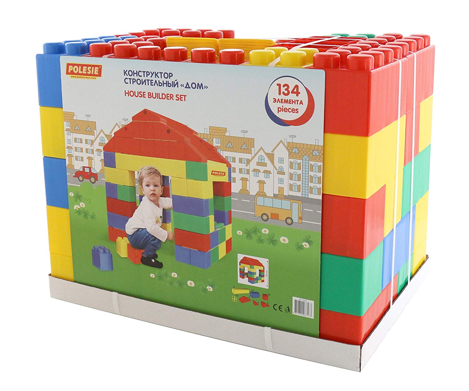 Polesie House Made Of Xxl Building Blocks Construction Kit 134 Piece