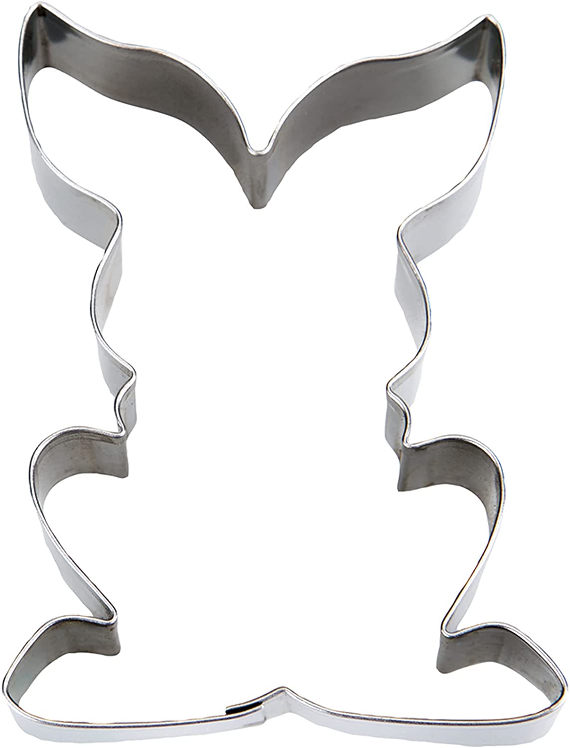 Staedter Sitting Rabbit Cookie Cutter, Silver