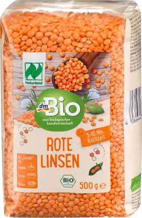 dmBio Red lentils, 500 g