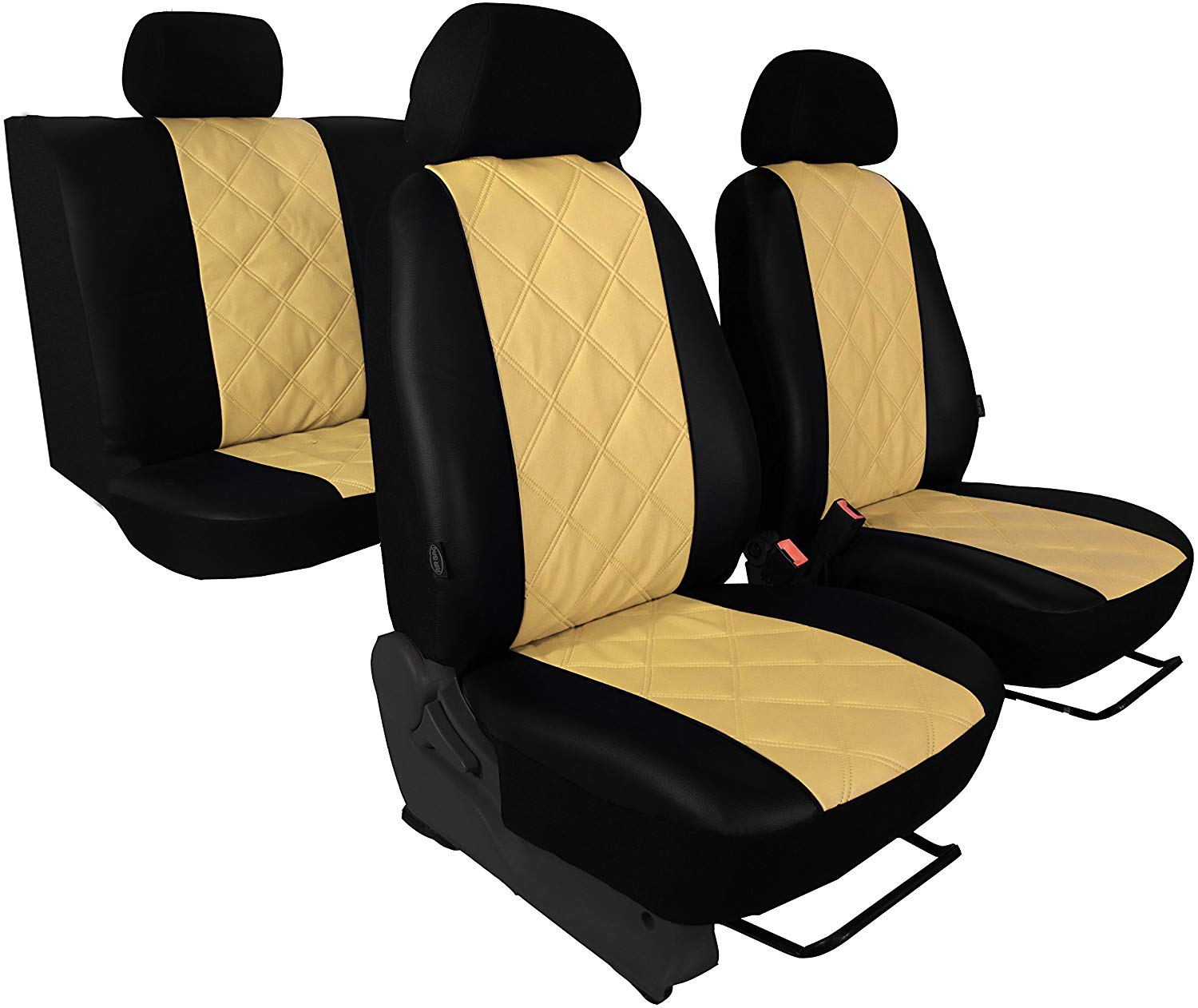 Pokter Citroen C8 5 Set Eco Leather Seat Covers with Diagonal Quilted Seat in 5 Colours