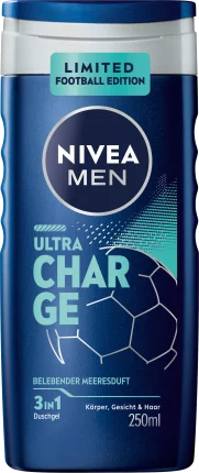 NIVEA MEN Shower gel Ultra Charge 3in1, 250 ml