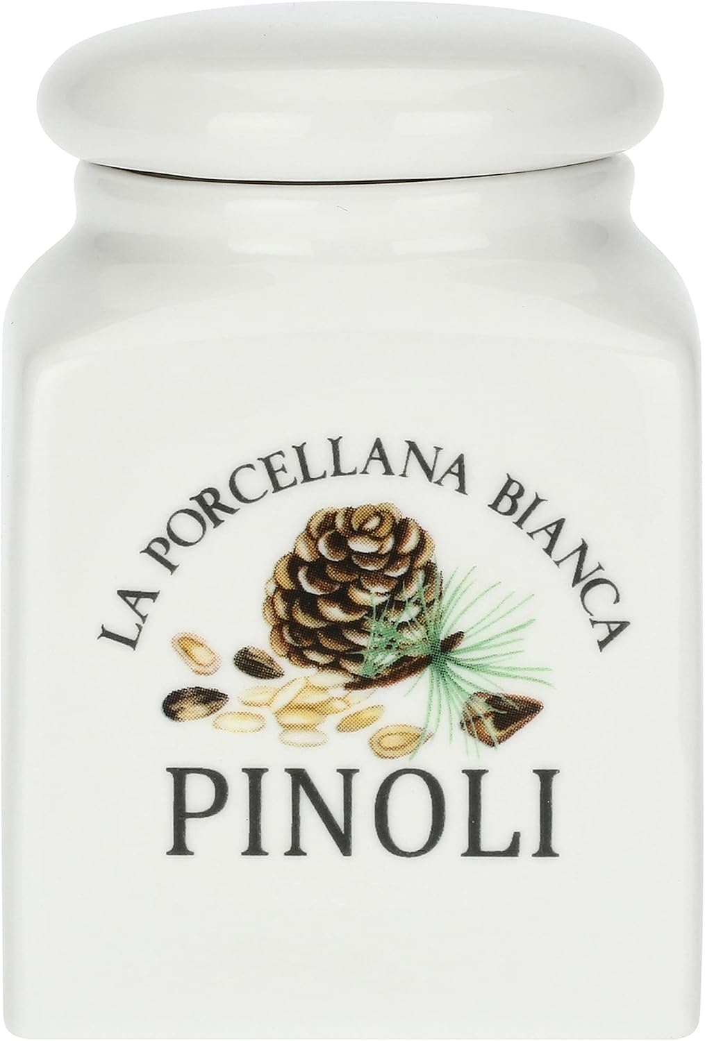 LA PORCELLANA BIANCA Porcellana Conserva Pine Nut Container with Lid 170ml Nylon/a Not Applicable
