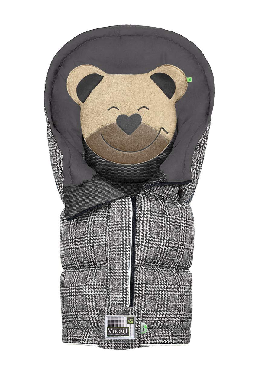 Odenwälder Mucki L Fashion Glencheck Footmuff 1050 Graphite