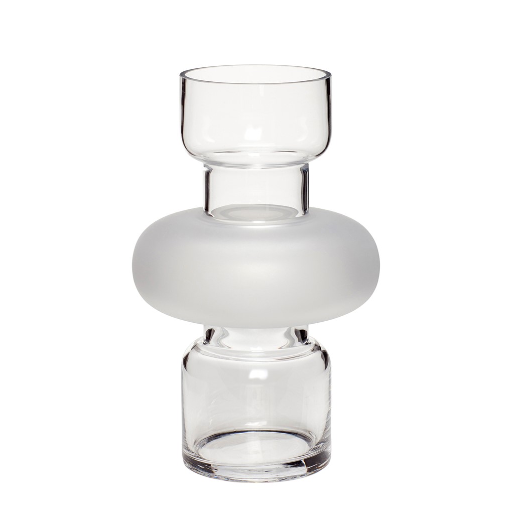 Hübsch Pretty vase 30 cm, Transparent