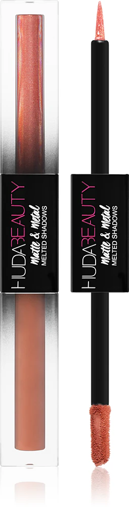 Huda Beauty Matte & Metal Melted Liquid Eyeshadow Farbton Cinnamon Toast-Hella Honey 2x2 ml