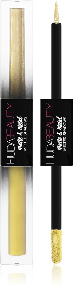 Huda Beauty Matte & Metal Melted Liquid Eyeshadow Farbton Limelight & Gold Chains 2x2 ml