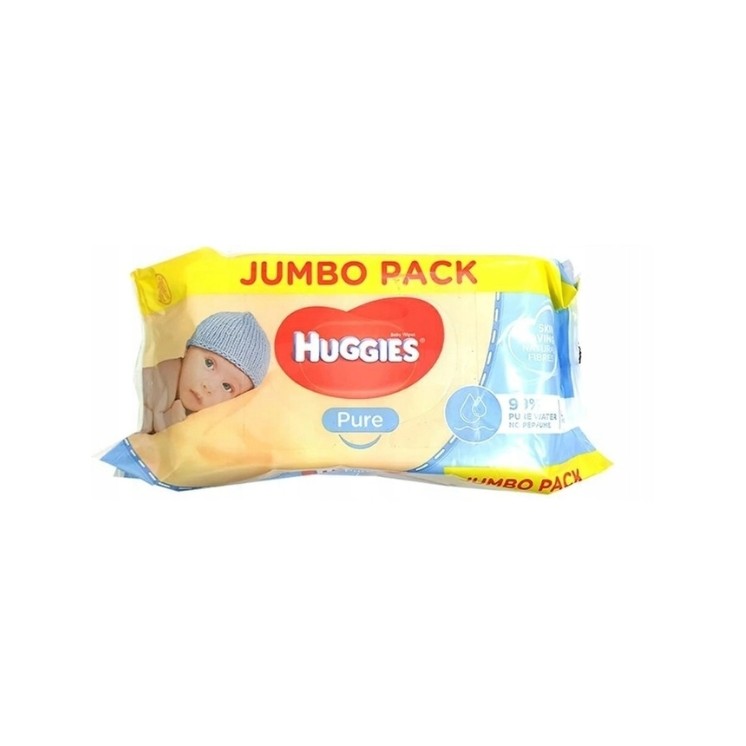 Huggies Pure Wet Wipes 72 pieces