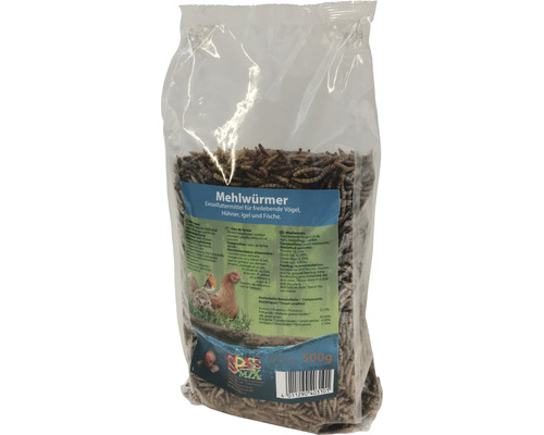 Hornbach Chicken, pond fish, hedgehog and bird supplementary food Fun Mix Mealworms 1kg