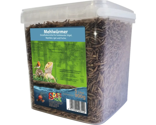 Hornbach Chicken, pond fish, hedgehog and bird supplementary food Fun Mix Mealworms 900 g, dried