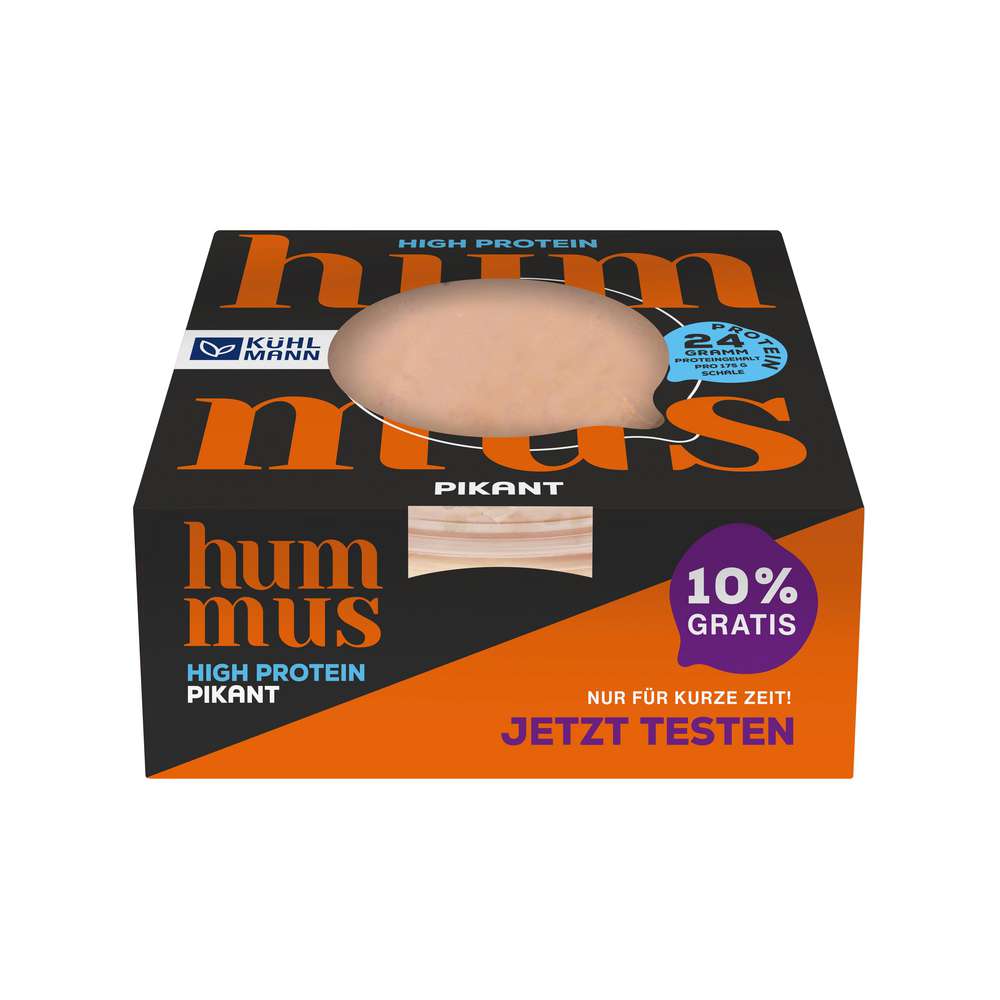 Spicy hummus, high protein