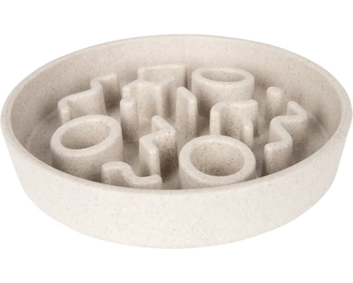 Dog Cat Feeding Bowl District 70 Bamboo Cat Slow Feeder Ø 13.5 cm Merengue Anti-Gulping Bowl made of Bamboo