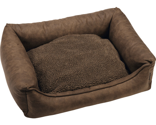 Dog bed beeztees Memory Foam Uma Brown 80 x 60 cm orthopedic bed for relaxing