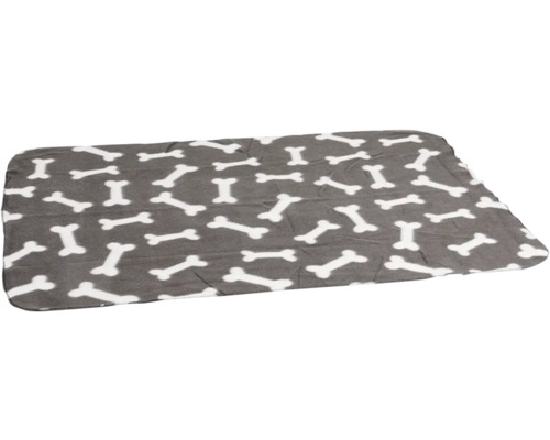 Dog blanket Karlie fleece blanket bone grey approx. 100 x 70 cm