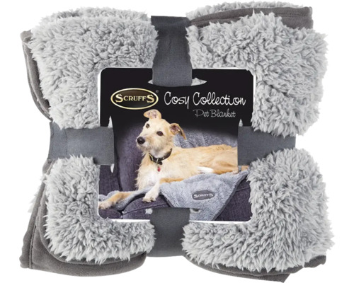 Dog blanket Scruffs Cozy Blanket 110x72.5 cm gray