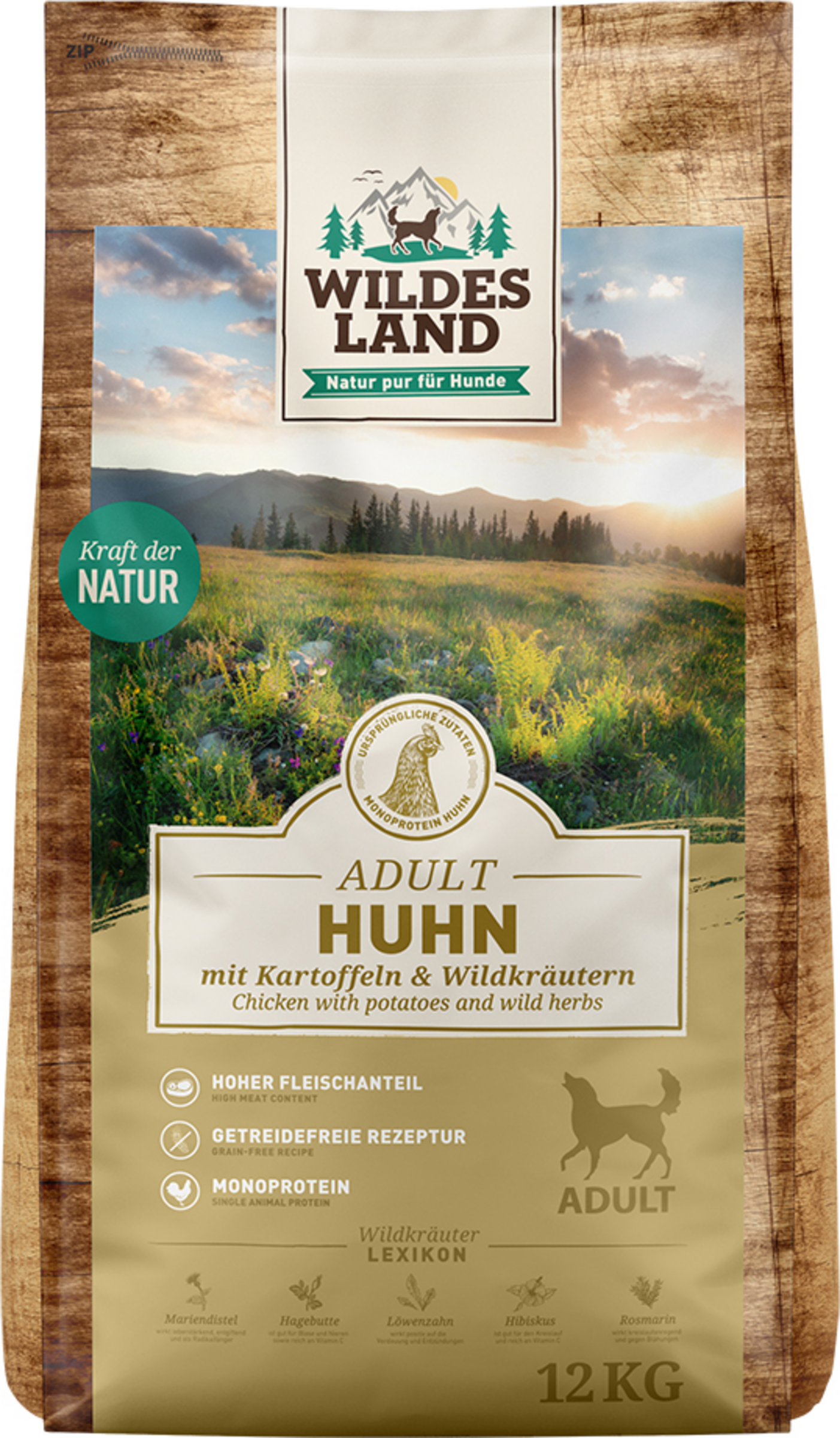 Wildes Land Dog food Adult Classic Chicken with potatoes