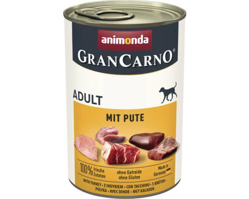 Wet dog food animonda Gran Carno Adult with turkey 400 g