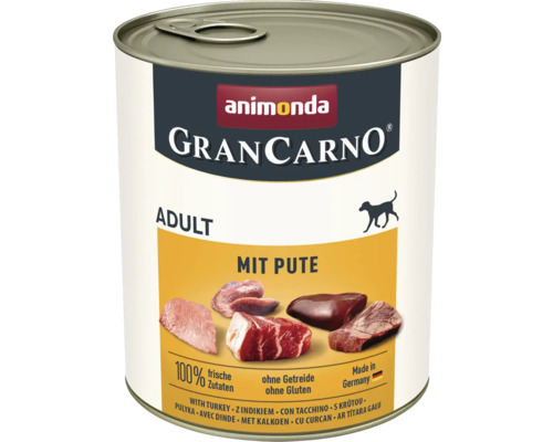 Wet dog food animonda Gran Carno Adult with turkey 800 g