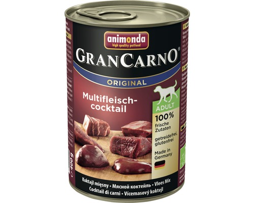 Wet dog food animonda Gran Carno Adult Multi-Meat Cocktail 400 g