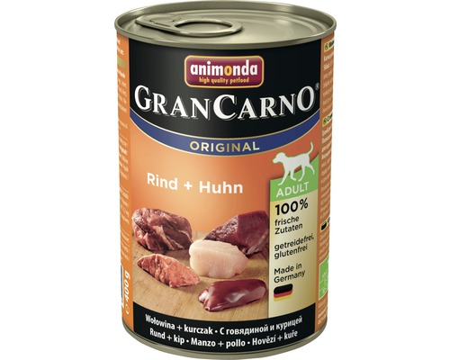Wet dog food animonda Gran Carno Adult Beef & Chicken 400 g
