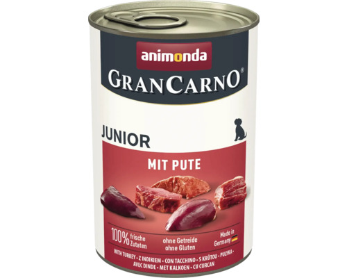 Wet dog food animonda Gran Carno Junior with turkey 400 g