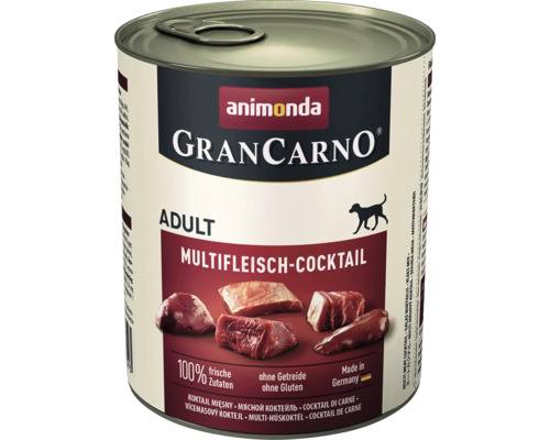 Wet dog food animonda Gran Carno Original Adult Multi-Meat Cocktail 800 g