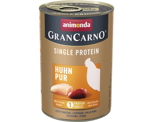 Wet dog food animonda Gran Carno Single Protein Chicken Pure 400 g
