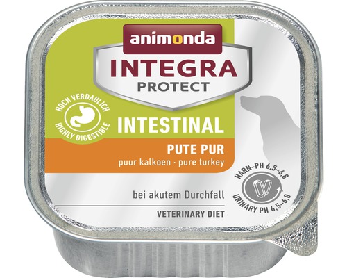 Wet dog food animonda Integra Protect Intestinal 150 g pure turkey, for acute diarrhea