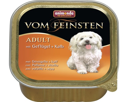Wet dog food animonda from the finest adult with poultry and veal 150 g