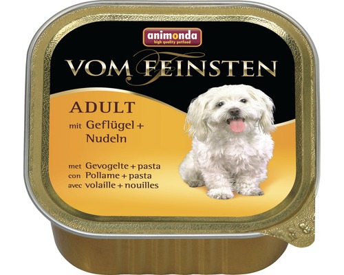 Wet dog food animonda from the finest adult with poultry and pasta 150 g