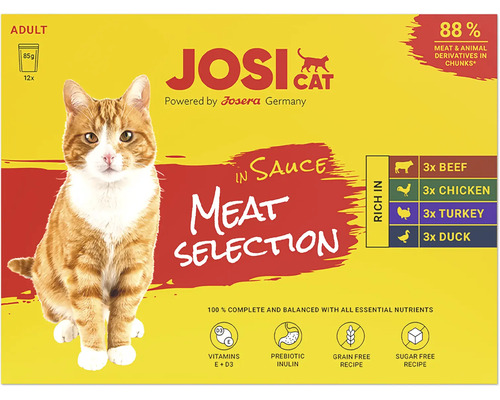 JosiDog Mini Beef & Chicken wet dog food in sauce 100g, beef and chicken in sauce