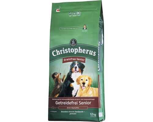 Dry dog ​​food, Allco Christopherus grain-free senior duck & potato 12 kg