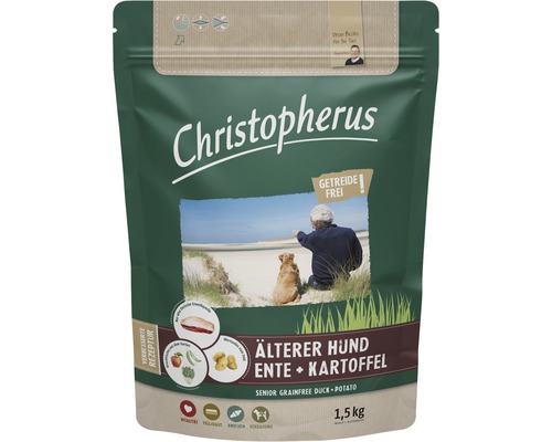 Christopherus Dry dog ​​food Christ Senior Dog Duck & Potato 1.5 kg