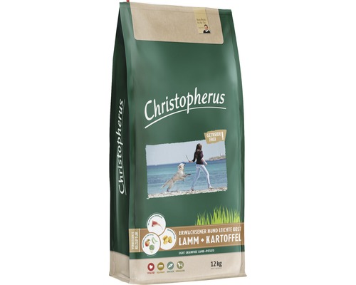 Dry dog ​​food Christopherus adult dog light food lamb & potato 12 kg