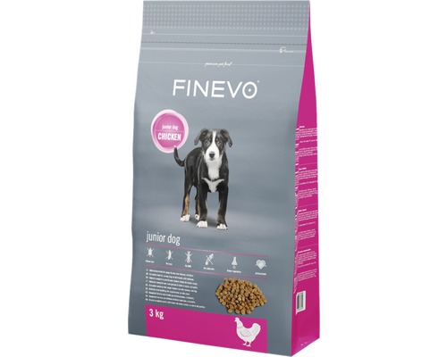 Dry dog ​​food FINEVO Junior Dog Chicken 3 kg