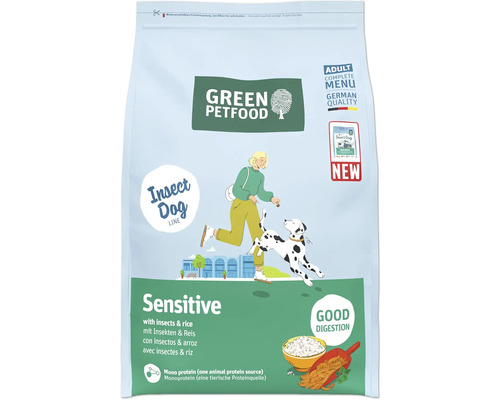 GREEN PETFOOD Sensitive dry dog ​​food with Insects & Rice 3 kg with insects and rice