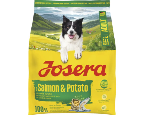 Josera A/S Adult Salmon & Potato dry dog ​​food 900g, salmon and potato