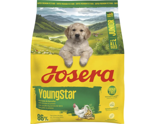 Josera A/S Junior YoungStar dry dog ​​food 900g chicken and potato, puppy food