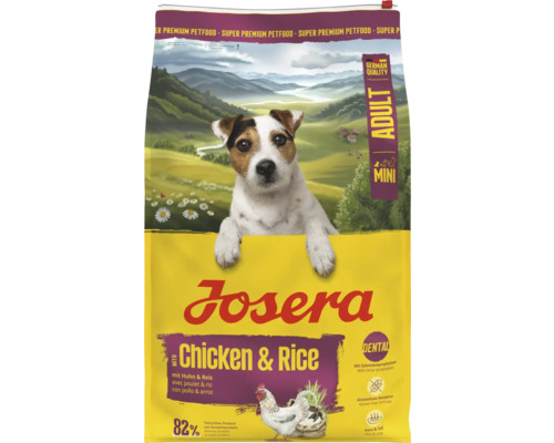 Josera Mini Adult Chicken & Rice dry dog ​​food, 10 kg, chicken