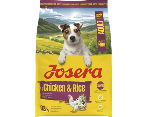 Josera Mini Adult Chicken & Rice dry dog ​​food, 3 kg, chicken and rice