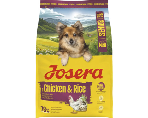 Josera Mini Senior Chicken & Rice dry dog ​​food, 3 kg, chicken and rice