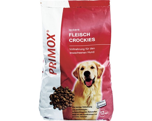 Dry dog ​​food, Primox Meat Crockies 12 kg