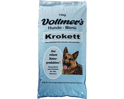 Dry dog ​​food, Vollmers Kroquet 15 kg
